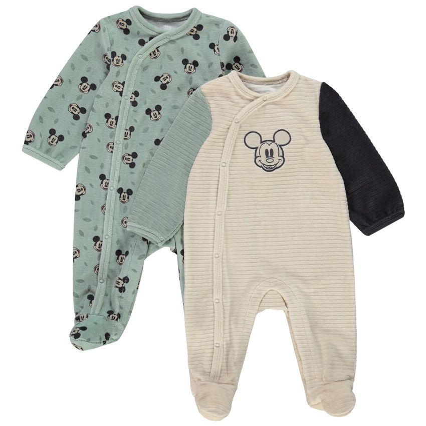 Lot de 2 bodies bébé garçon Mickey marin de Disney Baby 3 mois