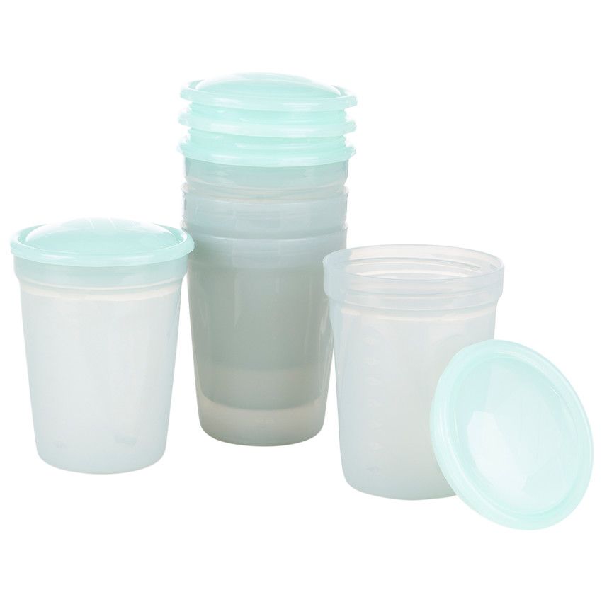 Premaman Lot De 5 Pots De Conservation De 0ml Bleu Repas 2eme Age Repas Orchestra