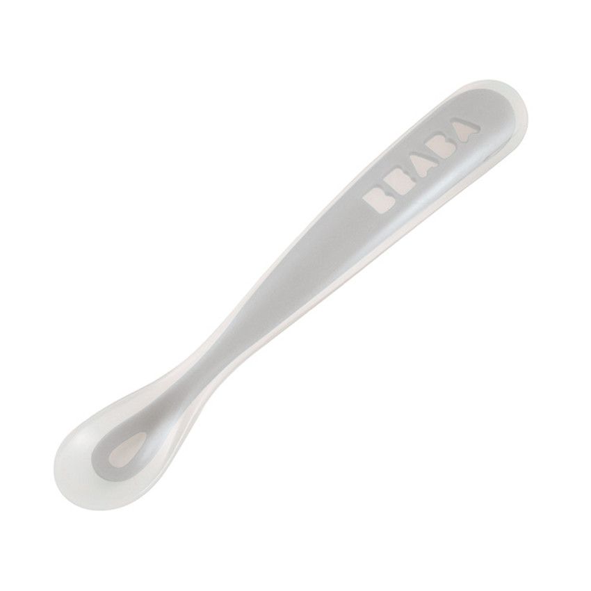CUILLERE SILICONE 1ER AGE GRIS