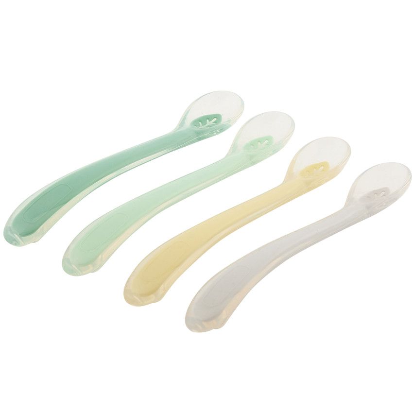 Cuillère silicone 1er âge Baby Spoon Azur - Made in Bébé